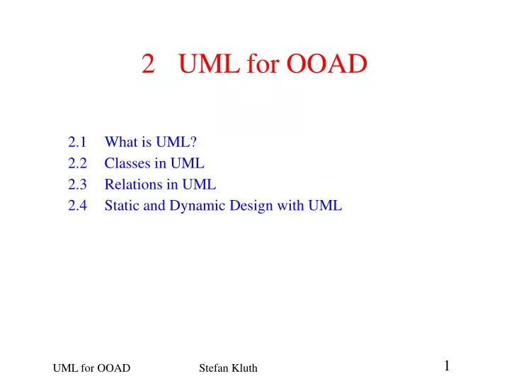 2 uml for ooad
