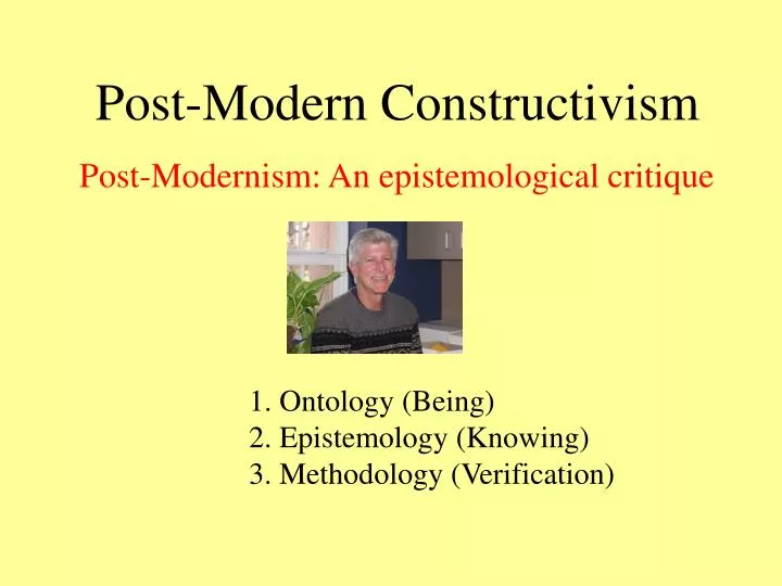 post modern constructivism