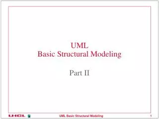 UML Basic Structural Modeling
