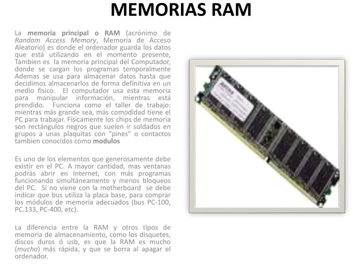 memorias ram