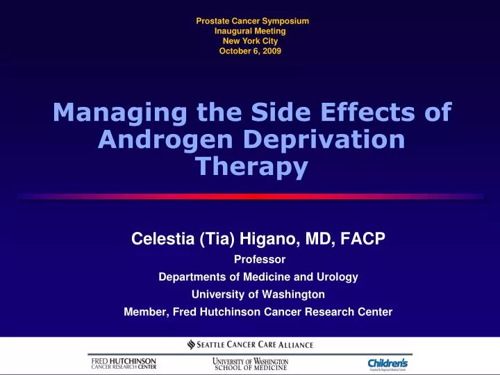 managing the side effects of androgen deprivation therapy