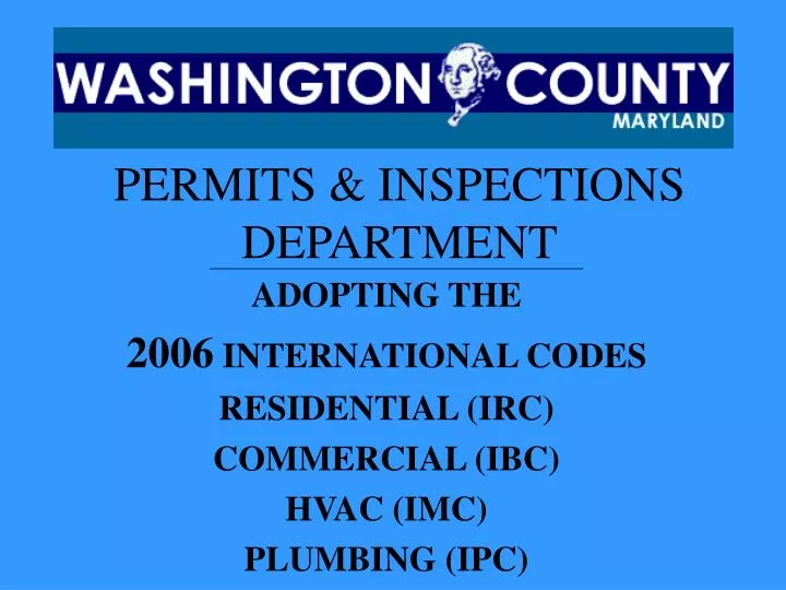 permits inspections department