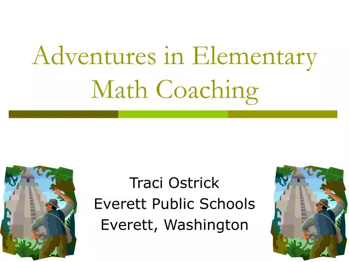 adventures in elementary math coaching