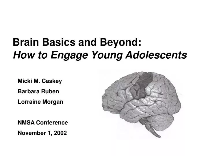 brain basics and beyond how to engage young adolescents