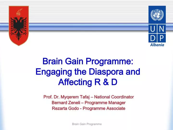 brain gain programme engaging the diaspora and affecting r d