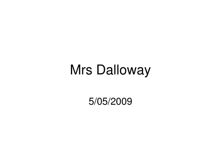 mrs dalloway