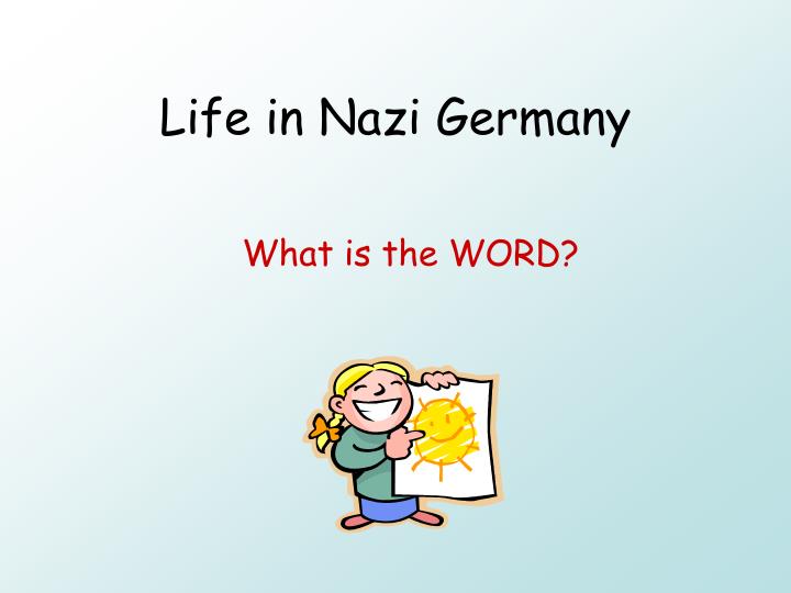 life in nazi germany
