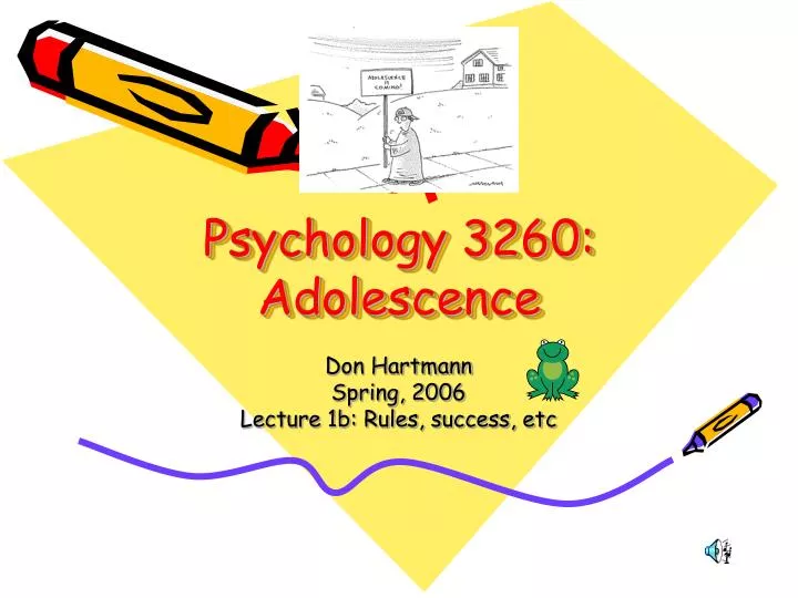 psychology 3260 adolescence