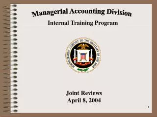 Managerial Accounting Division