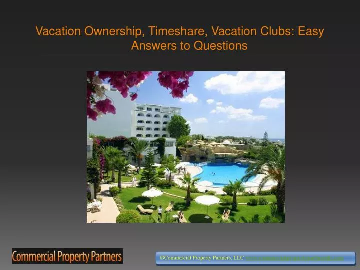 vacation ownership timeshare vacation clubs easy answers to questions