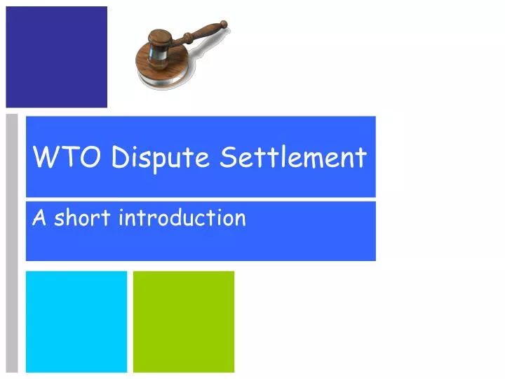 wto dispute settlement