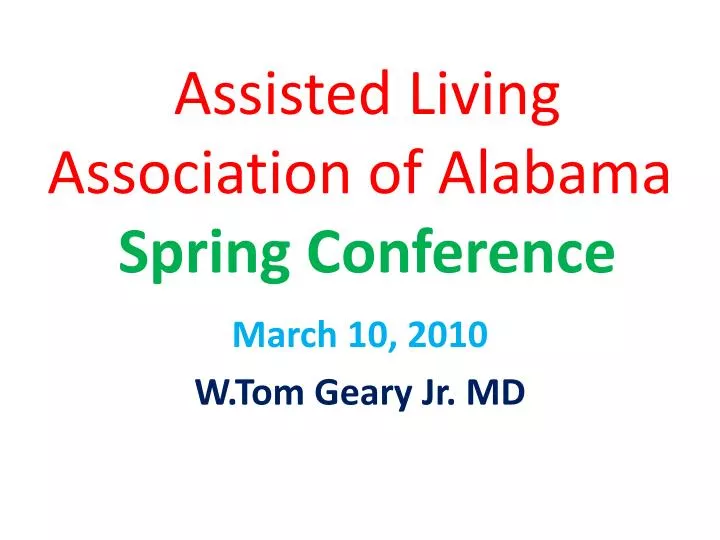 assisted living association of alabama spring conference
