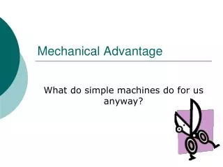 mechanical advantage