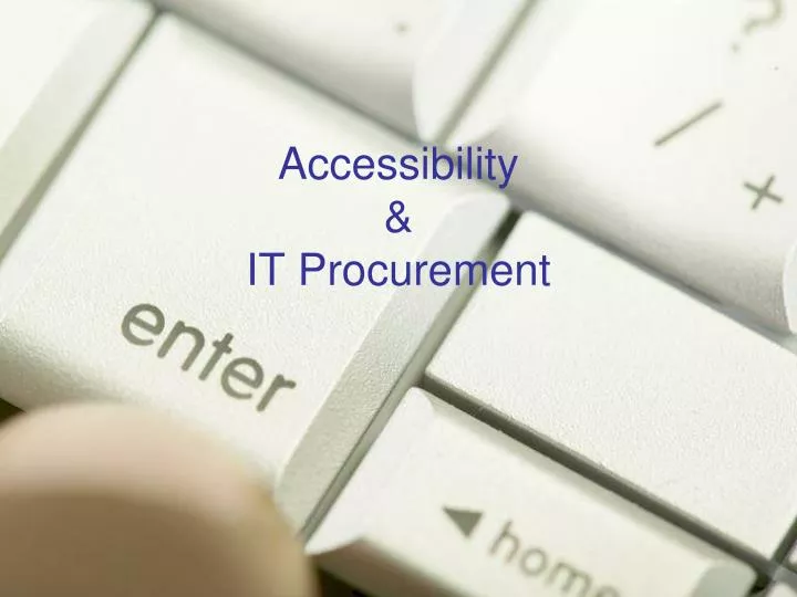 accessibility it procurement