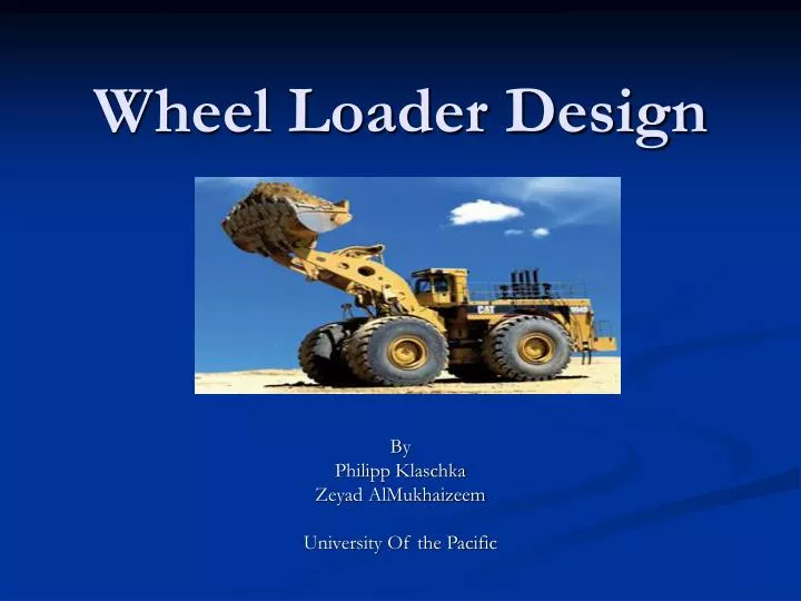 wheel loader design