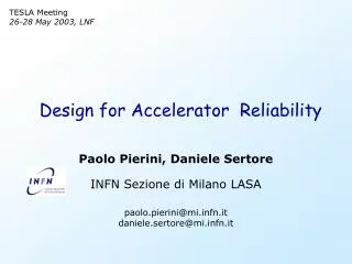 Design for Accelerator Reliability