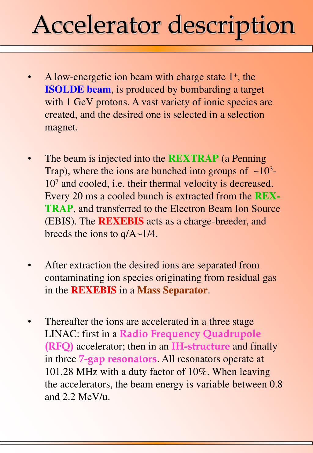 PPT - Accelerator description PowerPoint Presentation, free download ...