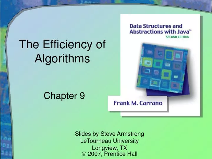 the efficiency of algorithms