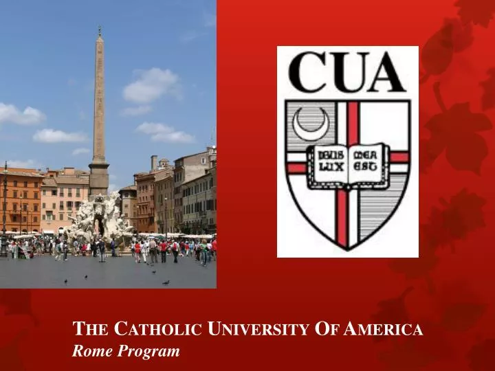 the catholic university of america rome program