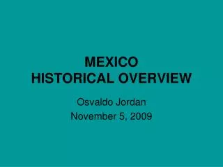 mexico historical overview