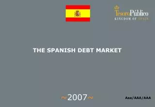 THE SPANISH DEBT MARKET