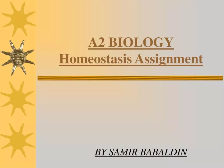 a2 biology homeostasis assignment