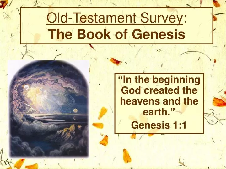 old testament survey the book of genesis