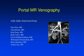 portal mr venography