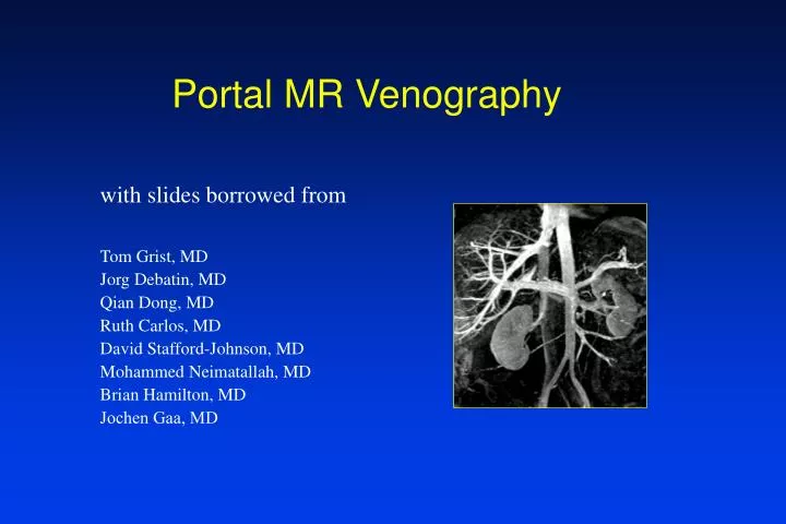 portal mr venography