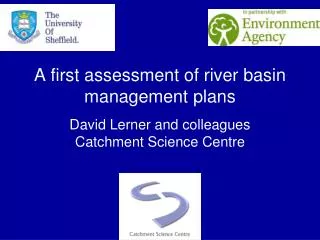 A first assessment of river basin management plans