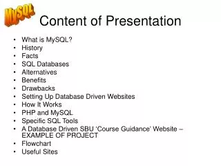 Content of Presentation