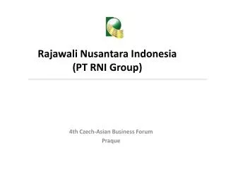 Rajawali Nusantara Indonesia (PT RNI Group)