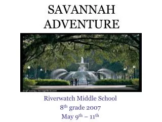 SAVANNAH ADVENTURE