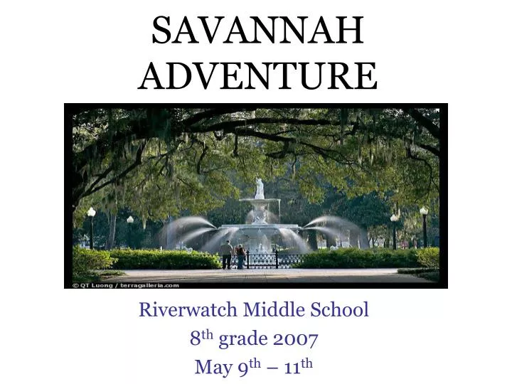 savannah adventure