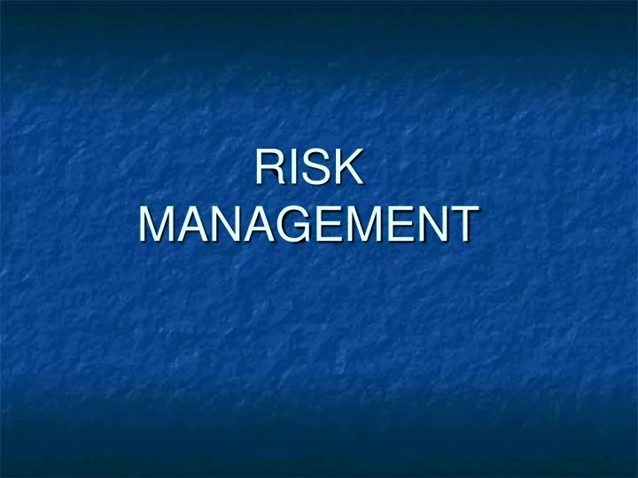 risk management