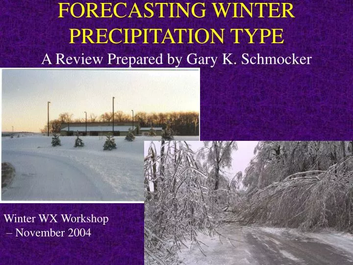 forecasting winter precipitation type