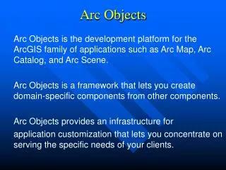 Arc Objects