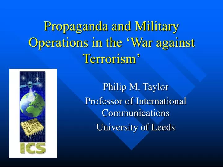 propaganda and military operations in the war against terrorism