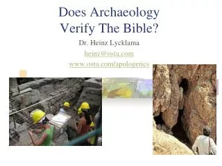 Does Archaeology Verify The Bible?