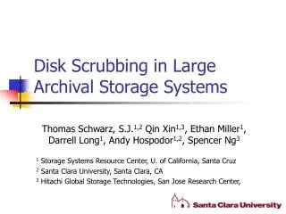 Disk Scrubbing in Large Archival Storage Systems