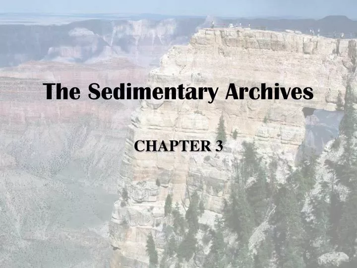 the sedimentary archives
