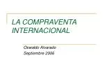 LA COMPRAVENTA INTERNACIONAL - slide 1