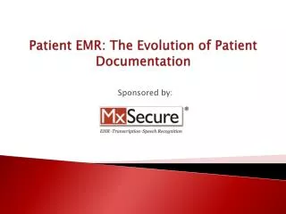 Patient EMR - MxSecure