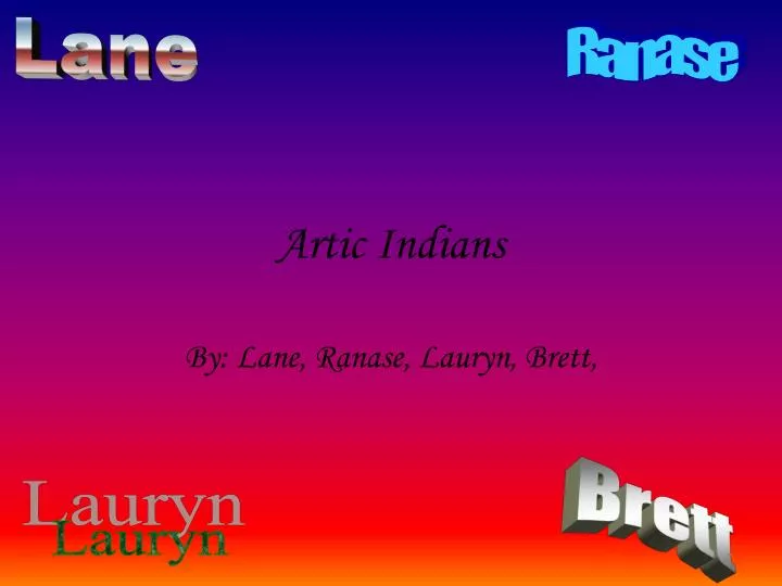 artic indians