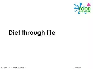 Diet through life