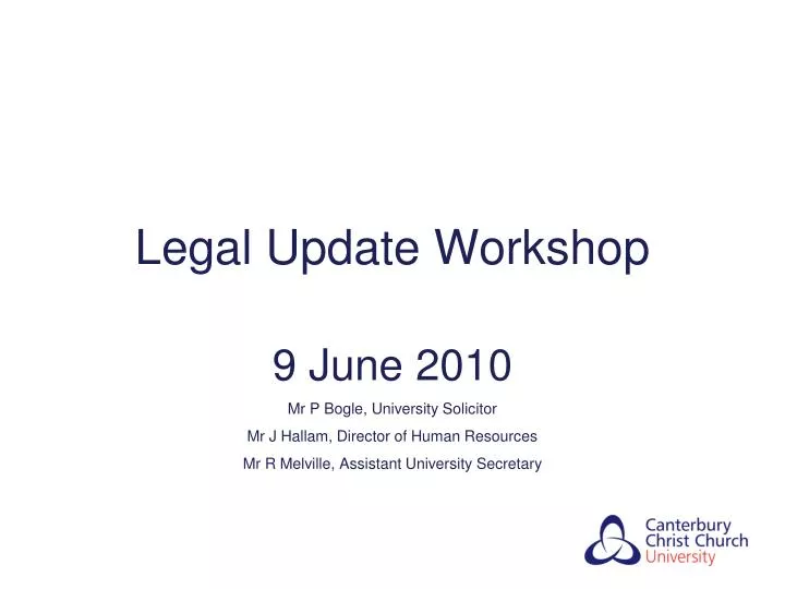 legal update workshop