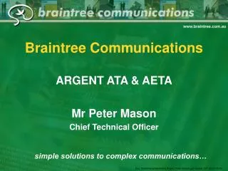 Braintree Communications