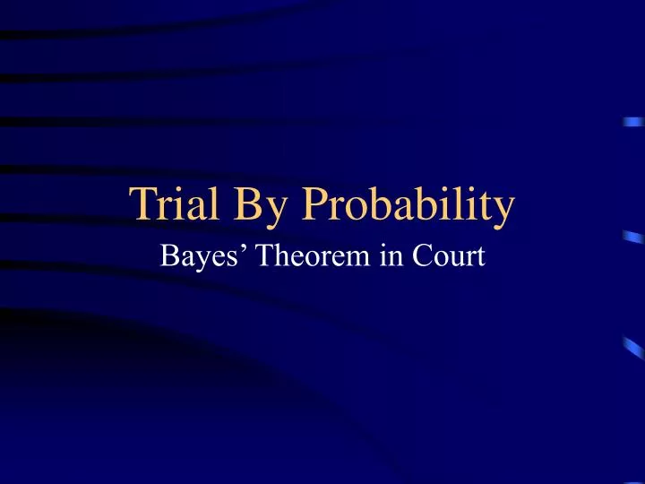trial by probability