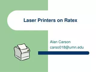 Laser Printers on Ratex