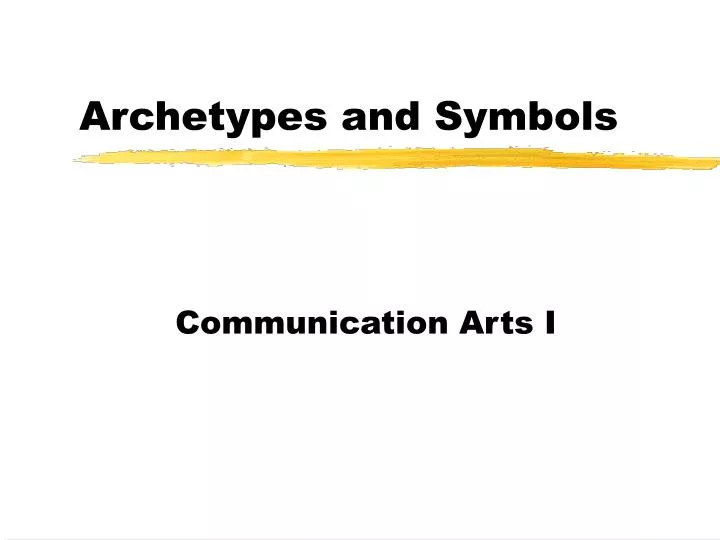 archetypes and symbols